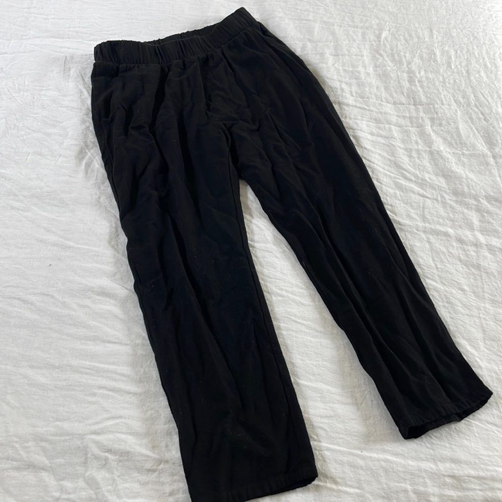 Black linen pants